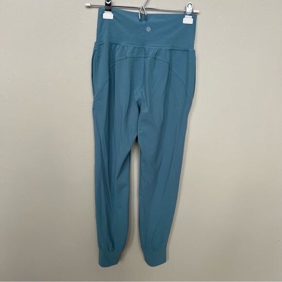 Athleta Salutation Jogger Pant in Powervita Light Blue Teal High Rise Size XS - Picture 7 of 15